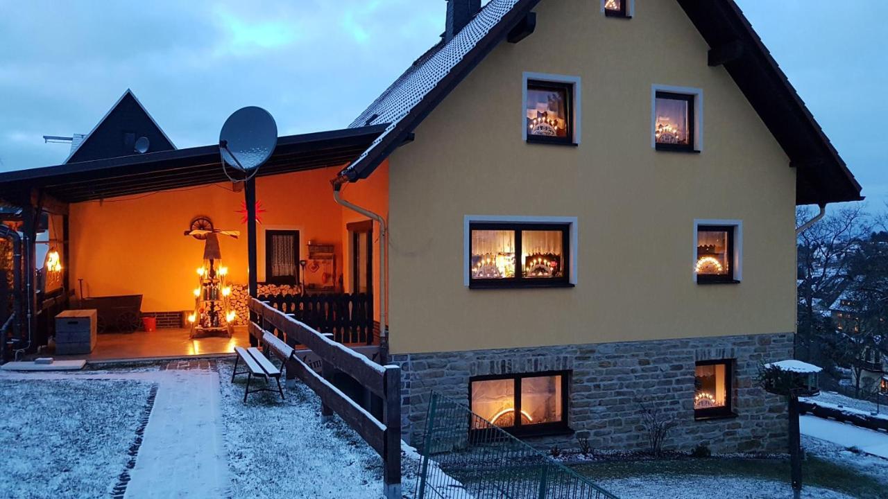 Waldhufenidyll Koenigswalde Im Erzgebirge Appartement Konigswalde Buitenkant foto